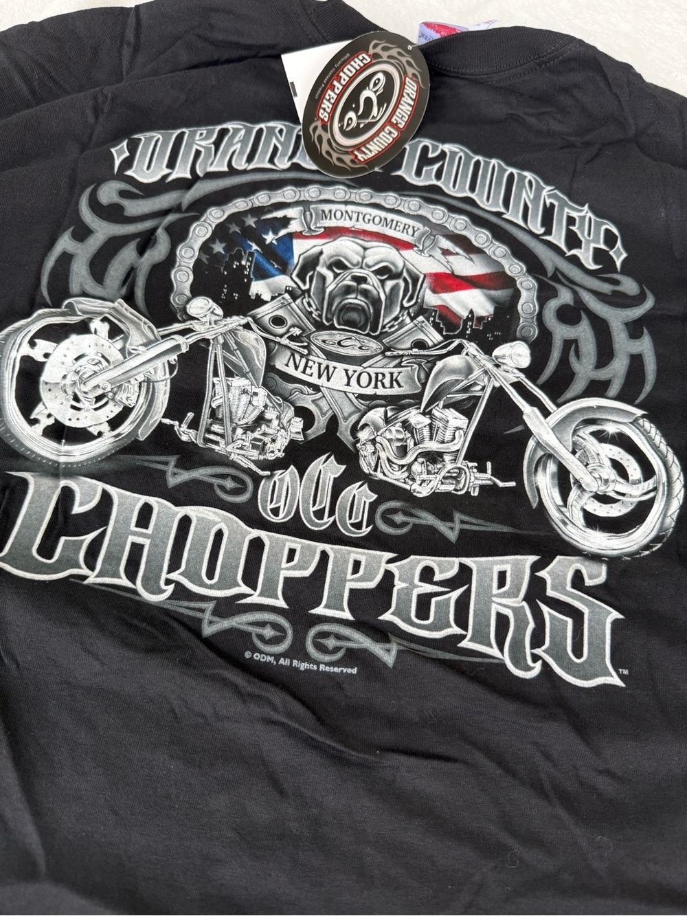 NWT Vintage Orange County Choppers black t-shirt dog men’s XXL 2XL